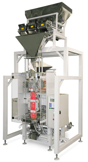 Весовой упаковочный автомат (машина) для фасовки сыпучих продуктов МДУ-НОТИС-03М-520-3Рч-Д