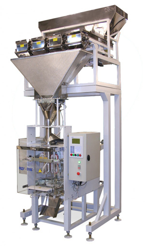Весовой упаковочный автомат (машина) для фасовки сыпучих продуктов с высокой производительностью МДУ-НОТИС-01М-420-4Рч-Д-ОТВ