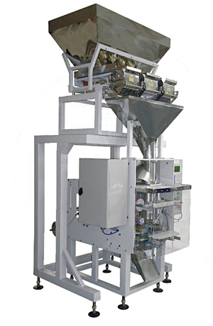 Весовой упаковочный автомат (машина) для фасовки крупнокусковых продуктов МДУ-НОТИС-01М-420-3Рч-К