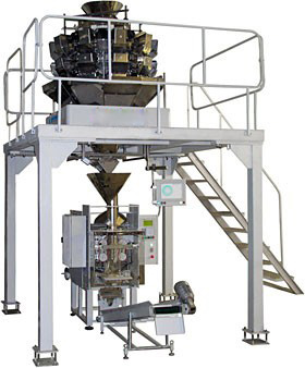 Весовой комбинационный упаковочный автомат (машина) для фасовки крупнокусковых и сыпучих продуктов МДУ-НОТИС-01М-420-ДВК-16-2