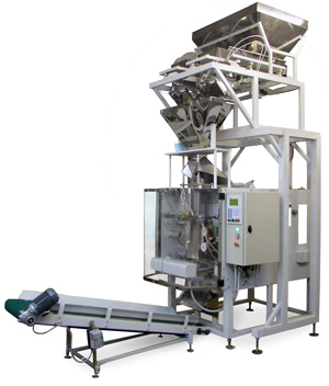 Весовой упаковочный автомат (машина) для фасовки сыпучих продуктов большими дозами МДУ-НОТИС-01М-820-2Рч-Д